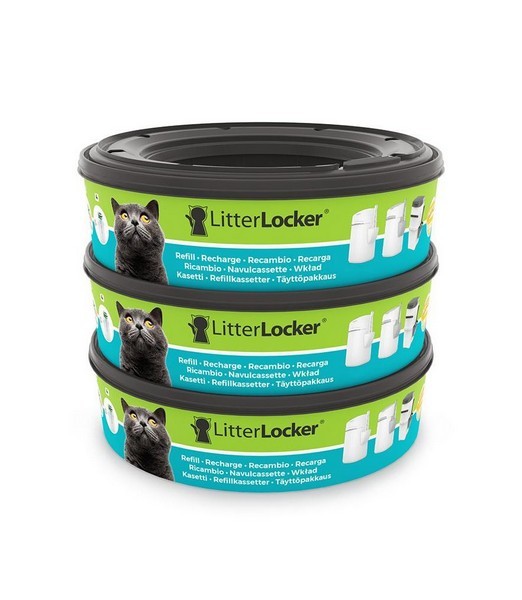Litterlocker navulling cassette 3 stuks