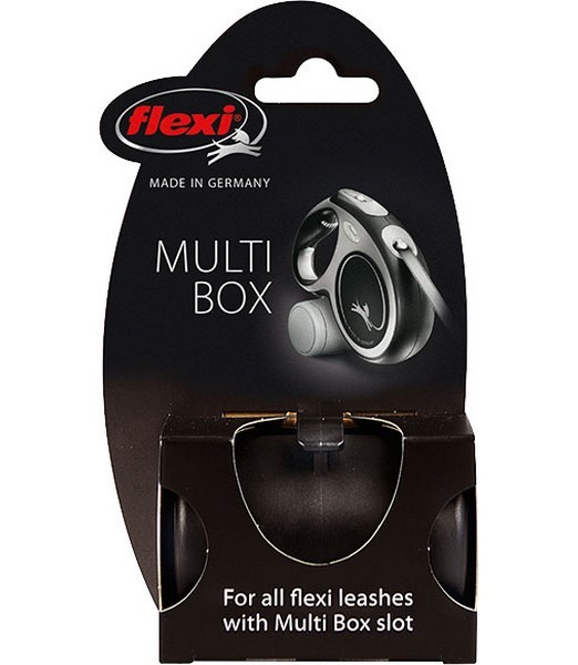 Flexi Poepzakhouder/snackbox zwart            