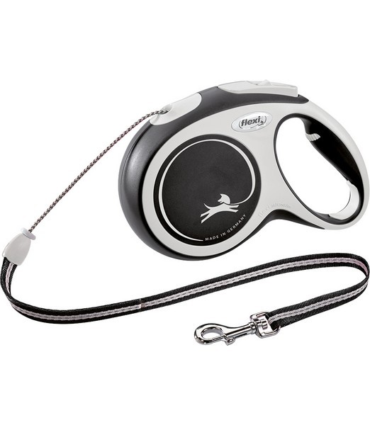 Flexi-Rollijn-new-comfort-cord-M-zwart-8-meter