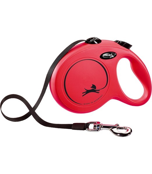 Flexi Rollijn classic tape L rood 5 meter     