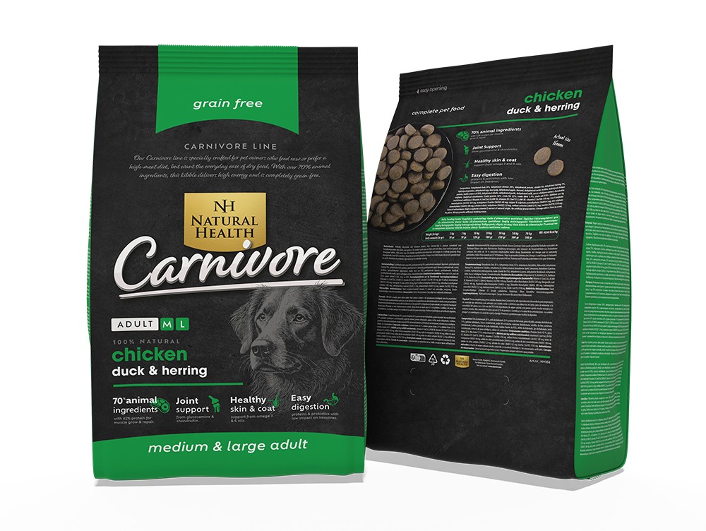 Natural Health Dog Carnivore Adult 15 kg