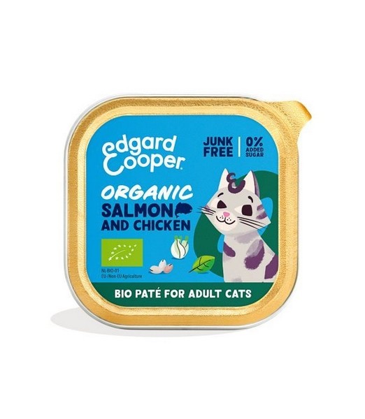 Edgard & Cooper Adult Organic Zalm&Kip 85 gr