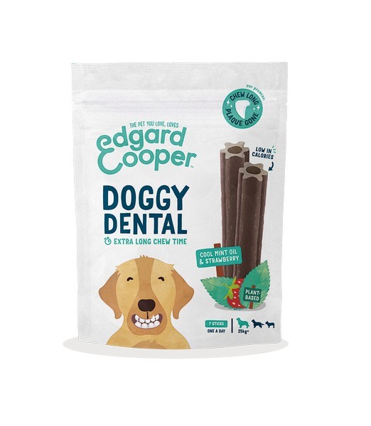 Edgard & Cooper Doggy Dental Aardbei Large 240 gr