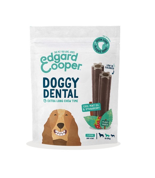 Edgard & Cooper Doggy Dental Aardbei Medium 160 gr