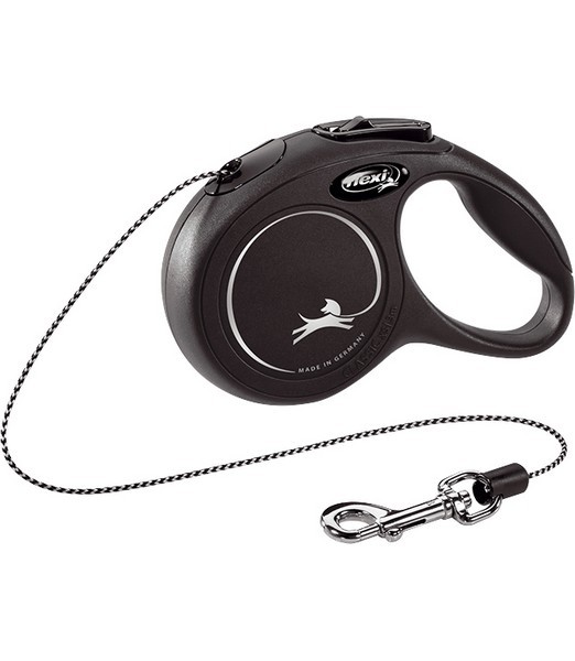 Flexi Rollijn classic cord XS zwart 3 meter   