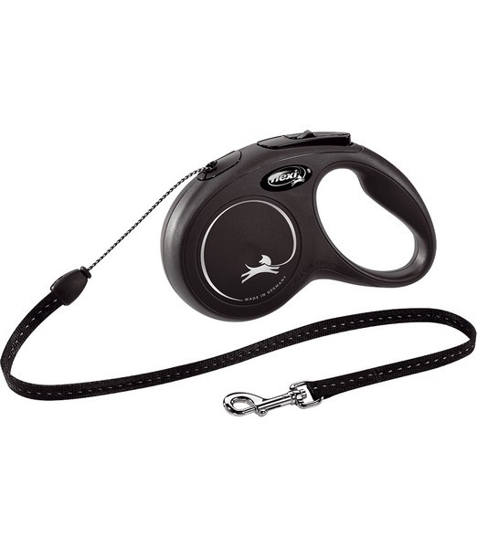 Flexi Rollijn classic cord S zwart 5 meter    