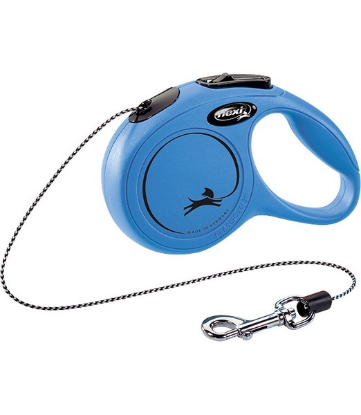 Flexi Rollijn classic cord XS blauw 3 meter   