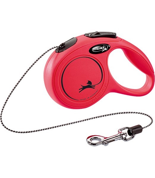 Flexi Rollijn classic cord XS rood 3 meter    