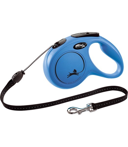 Flexi Rollijn classic cord M blauw 5 meter    