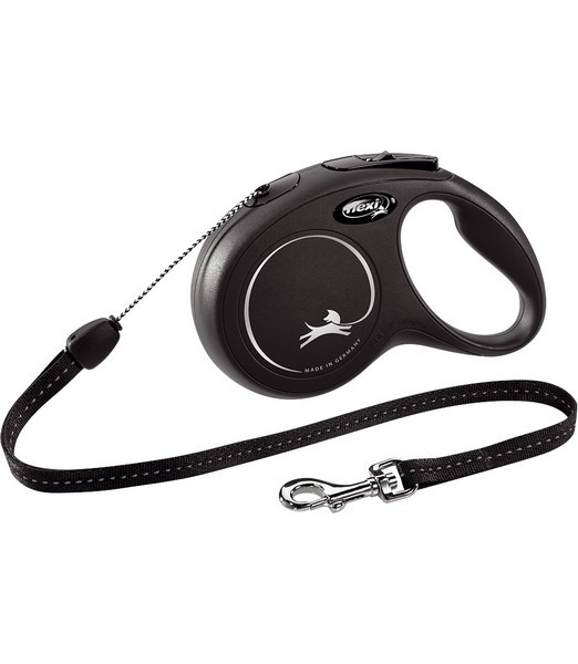 Flexi Rollijn classic cord S zwart 8 meter    