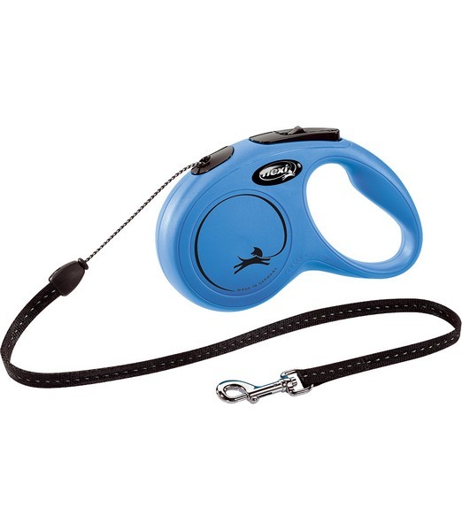 Flexi Rollijn classic cord S blauw 5 meter    