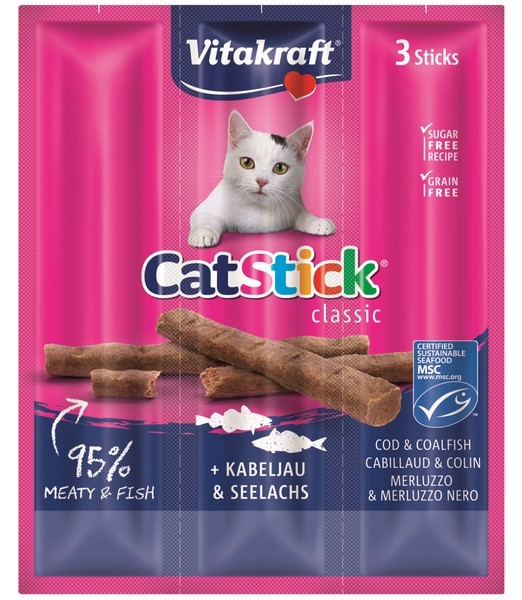 Cat Stick kabeljauw&koolvis MSC 3st