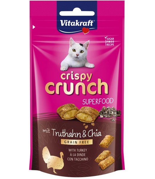 Crispy Crunch kalkoen + chia, 60 gr