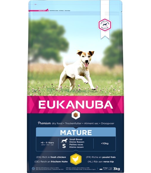 Eukanuba dog mature small chicken 3 kg