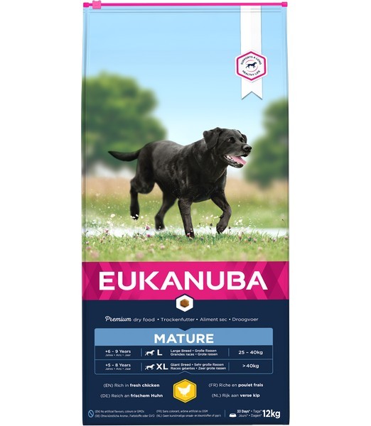 Eukanuba dog mature large chicken 12 kg