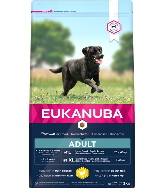 Eukanuba dog adult large chicken 3 kg
