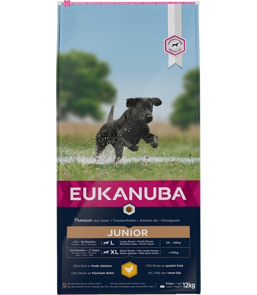 Eukanuba dog junior large chicken 12 kg