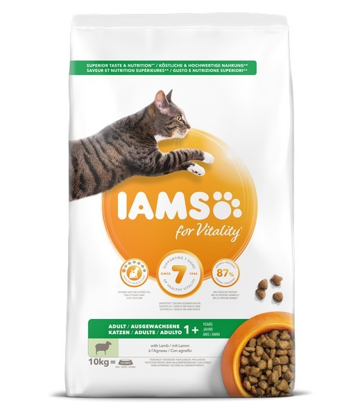 Iams cat adult lamb 10 kg