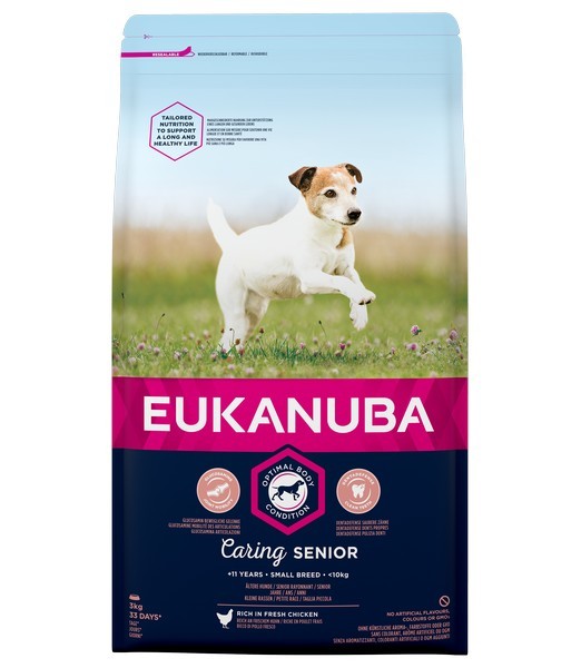 Eukanuba dog senior small chicken 3 kg