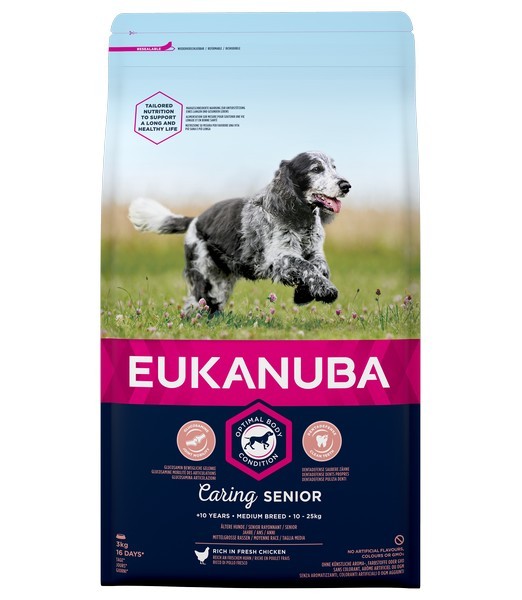 Eukanuba dog senior medium chicken 3 kg