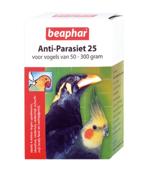 Anti Parasiet Vogels 25 - 2 pipet