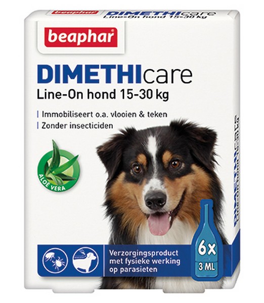 Dimethicare Line-on hond 15-30 kilo 6 pipetten