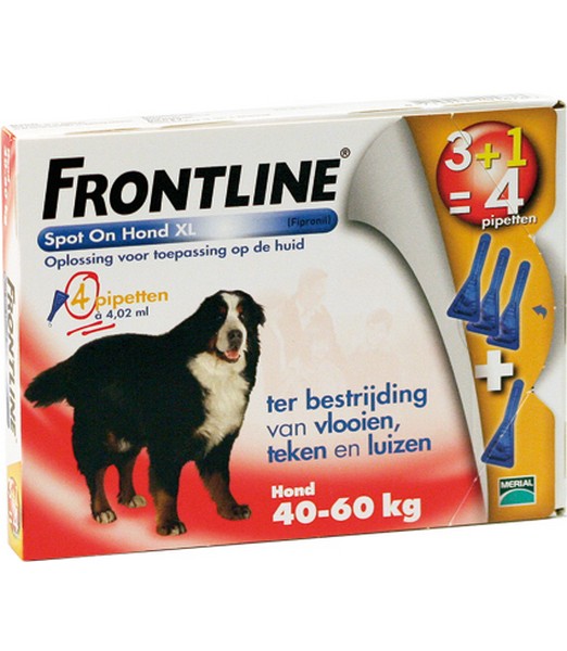Frontline spot on dog XL 4 Pipet