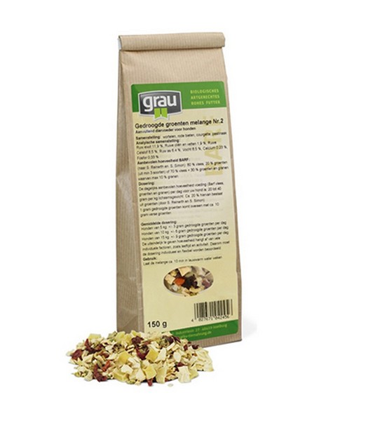 Grau Barf groentenMelange 2 150 gr