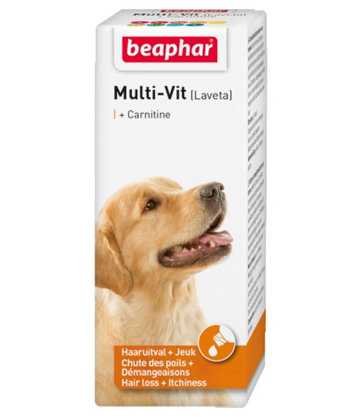 Beaphar Multi-Vit Hond+Carnitine 50 ml