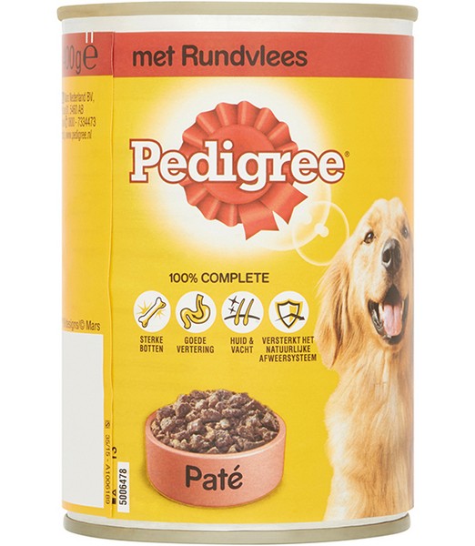 Pedigree Blik Rund 400 gr