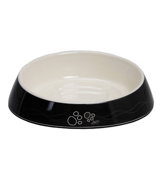 Rogz Bowlz Fishcake Black Paws