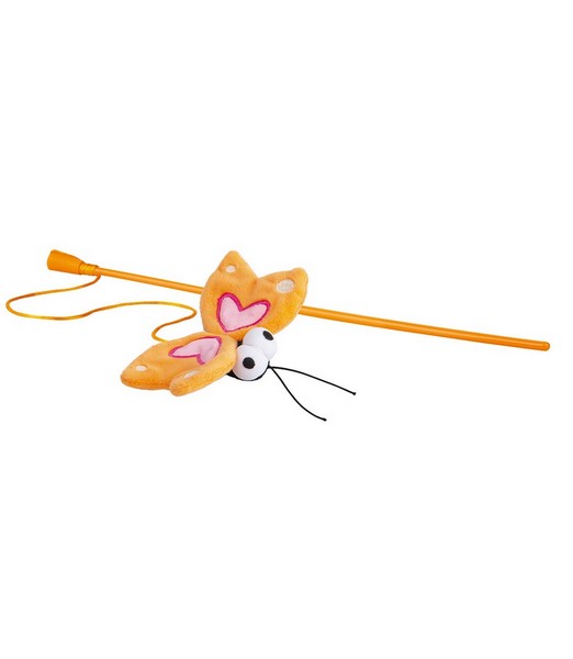 Rogz Catnip Butterfly Magic Stick Orange