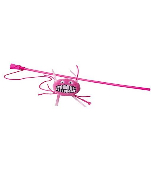 Rogz Catnip Flossy Magic Stick Pink