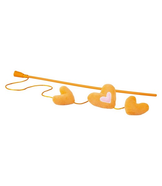 Rogz Catnip Hearts Magic Stick Orange