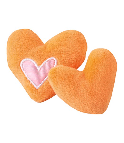 Rogz Catnip Hearts Orange