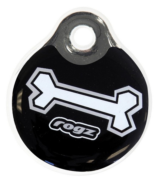 RogZ ID Tag Large Black Bone