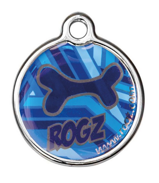 RogZ ID Tag Large Metal Navy Zen