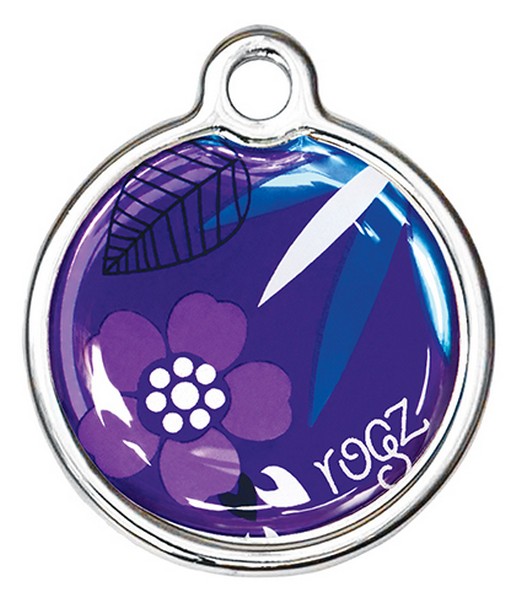 RogZ ID Tag Large Metal Purple Forest