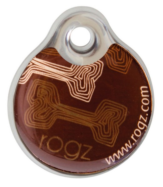 RogZ ID Tag Large Mocha Bone