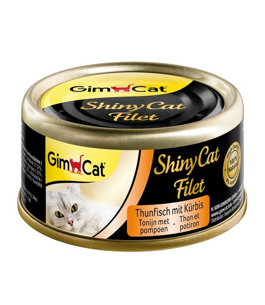 ShinyCat Blik Filet Tonijn & Pompoen 70 gr